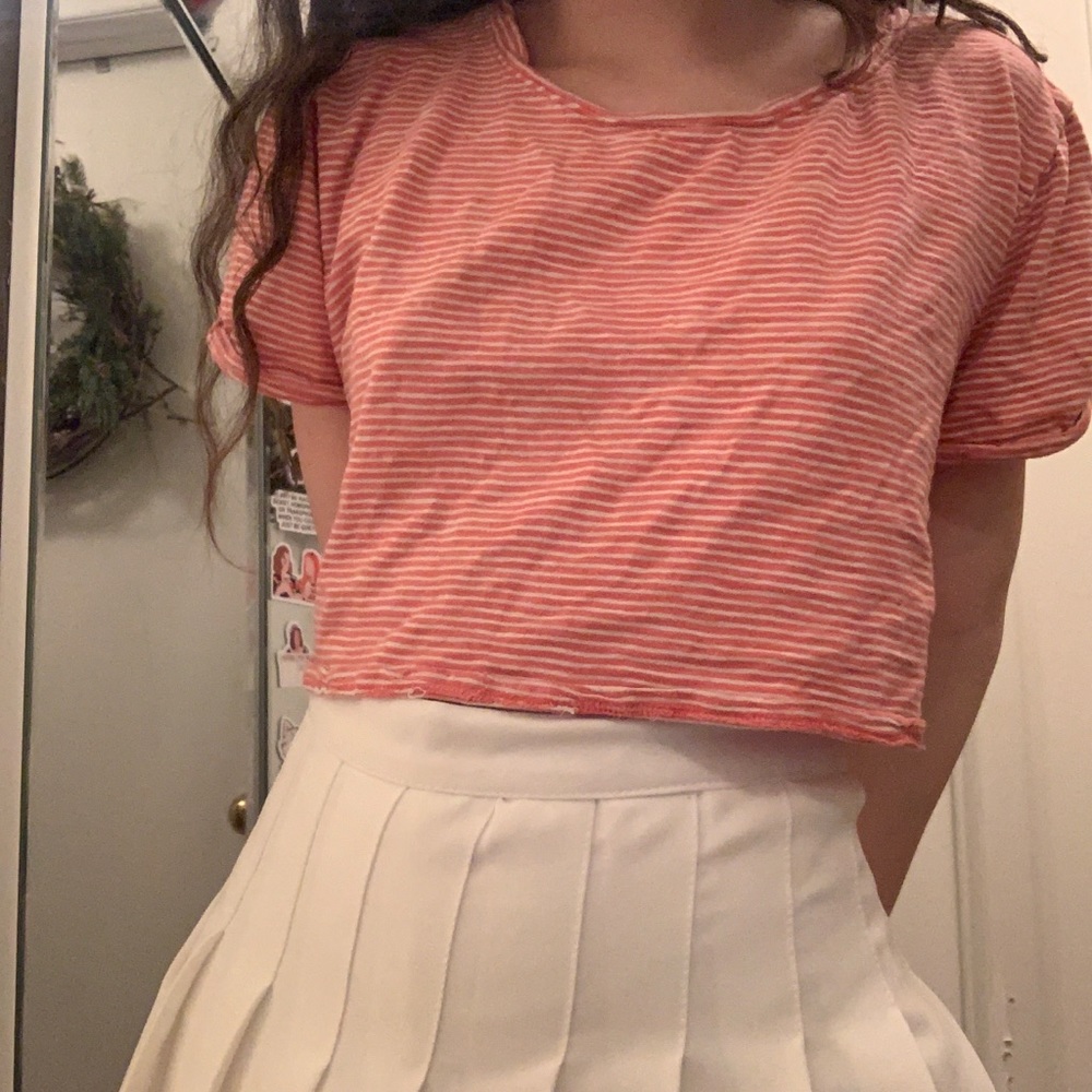 stripe crop top